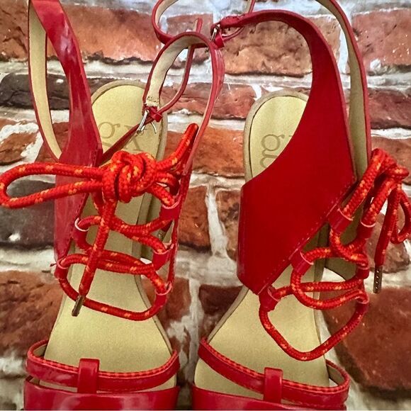 GX by Gwen Stefani chiyo red heels Sz 8 - Picture 4 of 11